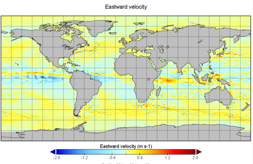 Equidistant-Grid .nc (Copernicus) in Panoply